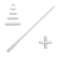 7pc PTFE Stir Bars Set for Magnetic Stirrer Mixer - Straight (15,20,25,35,50 mm), Cross (38 mm), Retriever (250 mm)