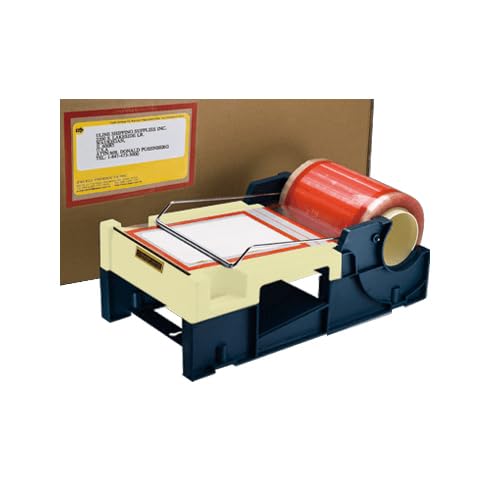 excell ET-600 Table Top Label Protection Tape Dispenser, 6" Wide, Blue/Ivory