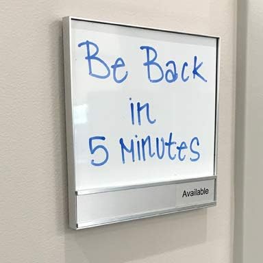 Framed Whiteboard Slider Sign, 6" x 6"