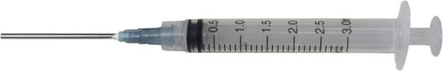 Duda Energy SyringeBox003 Industrial Syringes, 15G x 1-1/2" Blunt Tip, 3 mL, Pack of 100