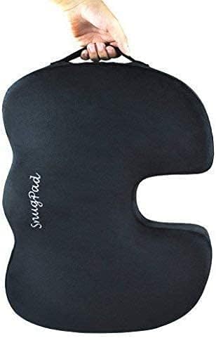 Tailbone 2 Memory Foam Seat Cushion, for Sciatica, Back, Hip, and Pain Relief, Firm Comfortable, Support for Office