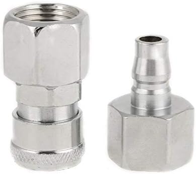 8pcs BSP 1/2" Air Hose Coupler Quick Connector Set for Pneumatic Plug Socket