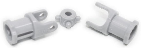 3L Blocks-61903-62520c01 Pack 10pcs MOC Light Grey Universal Joint Connector Coupler Shaft Building for Suspension