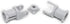 3L Blocks-61903-62520c01 Pack 10pcs MOC Light Grey Universal Joint Connector Coupler Shaft Building for Suspension