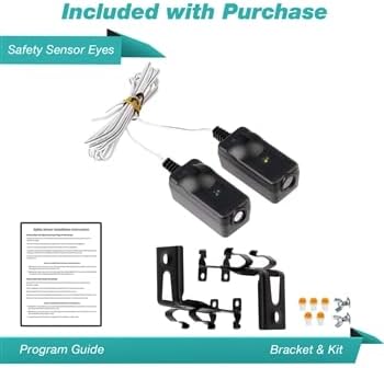 Replacement Saftey Sensors & Brackets for Liftmaster Chamberlain Sears Garage Openers (801CB-P, 41A5034)