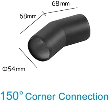 Generic 59" (150cm) Motion Sensor LED Handrail for Indoor Stairs, Sturdy Matte Black Safety Railing, Left Side