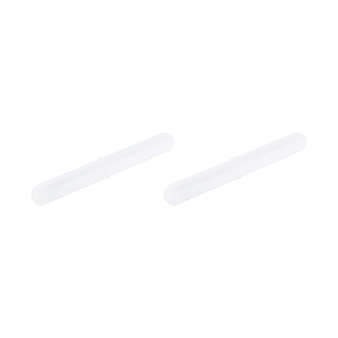 MECCANIXITY Magnetic Stirrer Mixer Stir Bar Rod 80mm x 10mm Ring Shape PTFE Coating Magnet White, 2 Pcs