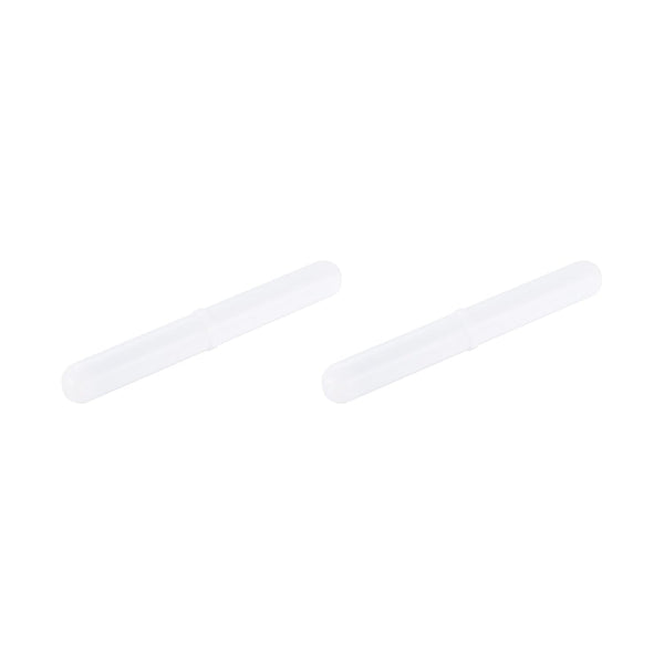 MECCANIXITY Magnetic Stirrer Mixer Stir Bar Rod 80mm x 10mm Ring Shape PTFE Coating Magnet White, 2 Pcs