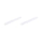 MECCANIXITY Magnetic Stirrer Mixer Stir Bar Rod 80mm x 10mm Ring Shape PTFE Coating Magnet White, 2 Pcs