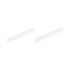 MECCANIXITY Magnetic Stirrer Mixer Stir Bar Rod 80mm x 10mm Ring Shape PTFE Coating Magnet White, 2 Pcs