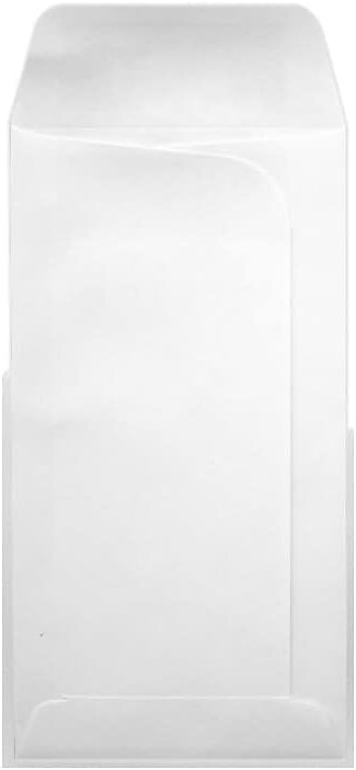 LUXPaper Large Drive-In Banking Envelopes | 3 3/4" x 7" | Bright White | 24lb. Text | 50 Qty by LUXPaper