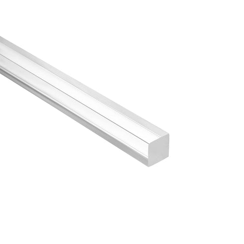 uxcell Clear Acrylic Rod Square Shape PMMA Bar, 0.6" x 0.6" x 10", 2 Pcs