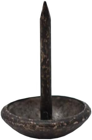 Premium Upholstery Tacks, Decorative Trim for Furniture, 7/16-inch Diameter (200, Dark Antique Brass)