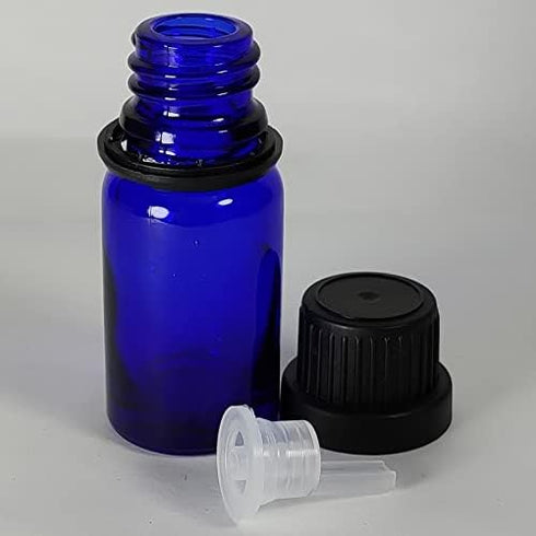 48Pack 1/3oz Essential Oil Dropper Glass Bottles with Orifice Reducer for Perfume and Aromatherapy