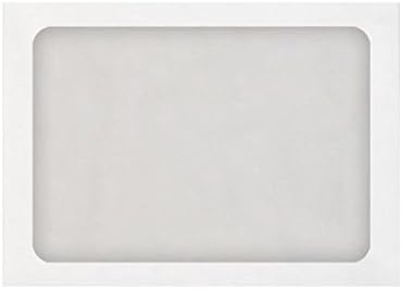LUXPaper A7 Full Face Window Envelopes | Peel & Press | 5 1/4" x 7 1/4" | White | 70lb. Text | 50 Qty by LUXPaper