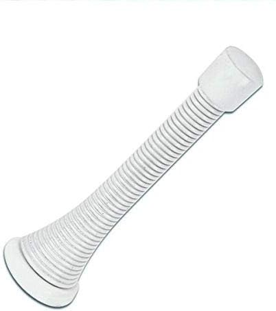 Designers Impressions 10 Pack White Spring Door Stop w/Rubber Bumper : 2338