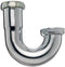 KEENEY 10487K 22-Gauge J-Bend Sink Trap with Captured Nut, Chrome, 1-1/4-Inch by 1-1/4-Inch