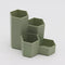 Pencil Holder Pen Cup, Makeup Brush Holder, Desktop Organizer Storage Case with 4 Compartments for Office Supplies