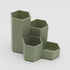 Pencil Holder Pen Cup, Makeup Brush Holder, Desktop Organizer Storage Case with 4 Compartments for Office Supplies