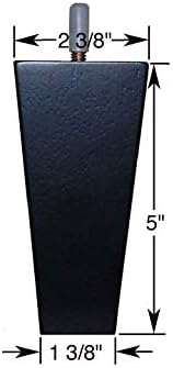 Abacus Swivel Chair Parts #CL09 5" Set 4 Espresso Finish Ottoman/Couch/Sofa Wooden Legs