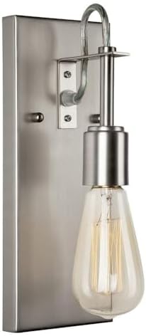 FORTE 7113-01-55 Silver One Light Wall Sconce