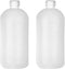 2PCS 1000ml/34oz Empty Plastic Graduated Lab Chemical Container, Reagent Bottle with Inner Plug for Liquid Storage