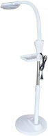 RustyVioum 16x Magnifying Lamp LED Magnifier Light Diopter LED Magnifying Floor Stand Lamp Adjustable Arm and Rolling