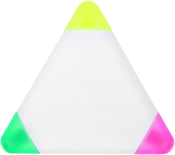VILLCASE Triangle Highlighters, Watercolor Writing Highlighter Pens, 3 in 1 Fluorescent Brush Tip Highlighters for