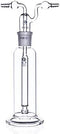 Lab Gas Washing Bottle Glass 500ML Vacuum Trap with Two Bend Tubes for Chemistry Lab Glassware Kit