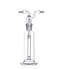 Lab Gas Washing Bottle Glass 250ML Vacuum Trap for Chemistry Lab Glassware Kit with Two Bend Tubes 29/32 Joint