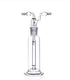 Lab Gas Washing Bottle Glass 250ML Vacuum Trap for Chemistry Lab Glassware Kit with Two Bend Tubes 29/32 Joint