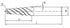 JERRAY CNC Carving 3.92 Deg 2 Flutes Tapered Angle Ball Tip, Radius=1.0mm X 1/4" Shank
