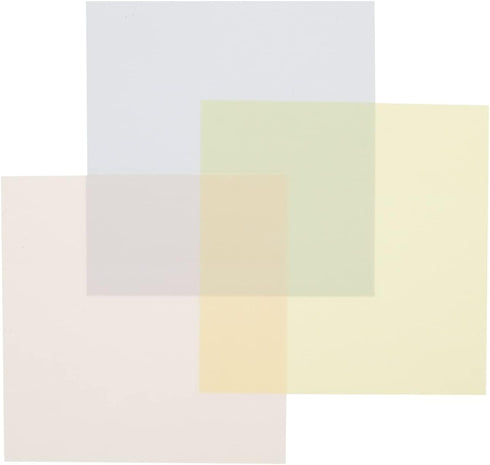 Paper Junkie 12-Pack 3x3-Inch Transparent Sticky Notes, 600 Sheets Total, Clear Plastic Self-Stick Sheets for Notes