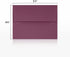 LUXPaper A2 Invitation Envelopes, Peel & Press, 4 3/8" x 5 3/4", Vintage Plum, 80lb. Text, 50 Qty