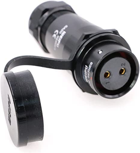 WEIPU IP67 Male Female Solder Crimp Contact, 2Pin Terminal Block Cable Wire Power Connector (SA20 Series)