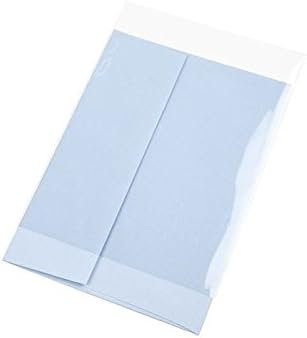 ClearBags Flat Open Top Bags, 5 7/16 x 7 1/4, 100 Pack, Clear Photo Storage Bags for Art, Crafts, Cards
