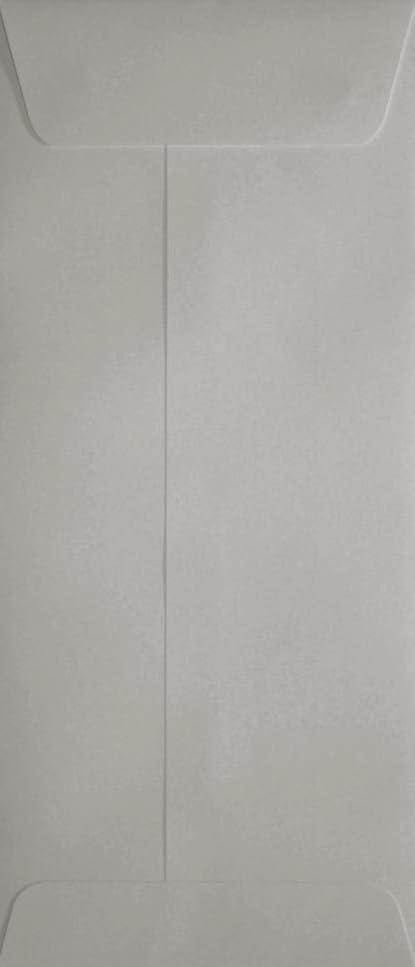 LUXPaper Open End Envelopes | Peel & Press | 50 Qty | 6" x 11 1/2" | Gray Wove | 28lb. Text