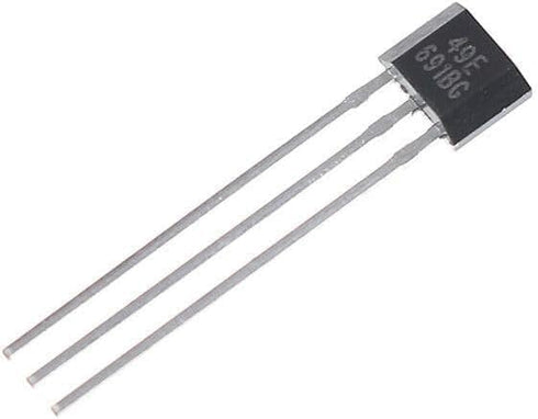 10Pcs Black Hall Element 49E, Oh49E, Ss49E Linear Sensor Hall Effect Sensors for Industrial Electrical