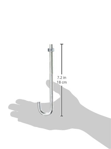 National Hardware N232-967 2195BC J Bolt, Zinc Plated