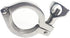 TNMHHM 304 Stainless Steel Tri Clamp with Silicone Gasket for Sanitary Pipe Fittings