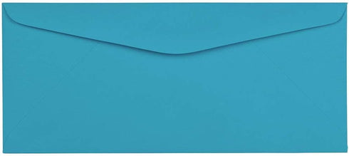 JAM PAPER #9 Business Colored Envelopes - Blue Recycled - 3 7/8 x 8 7/8 - 50/Pack