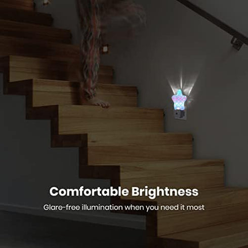 Night Light Plug-in into Wall Dusk to Dawn Smart Sensor White Led Nightlight for Bedroom Bathroom Kitchen Hallway