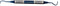 HIGH TECH INSTRUMENTS Dental Curette Hollow Handle, Blue Titanium Coated Professional Teeth Cleaning Calculus Remover