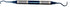 HIGH TECH INSTRUMENTS Dental Curette Hollow Handle, Blue Titanium Coated Professional Teeth Cleaning Calculus Remover
