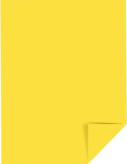 Neenah Paper Color Paper, 24lb, 8 1/2 x 11, Solar Yellow, 500 Sheets