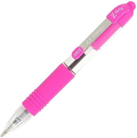 Zebra Z-Grip Mini Ballpoint Pen Pack of 12 Pink by ZEBRA