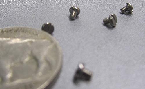 K-mac 18-8 Stainless Steel Cheese Head Slotted Machine Screws, FT, M1.6 x .35