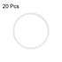 uxcell Silicone O-Rings, 25mm OD 22mm ID 1.5mm Width VMQ Seal Gasket for Pipe Repair, White, Pack of 20