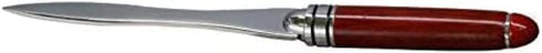 Chris.W Wood Handle Letter Opener, Envelope Slitter Tea Knife, Stainless Steel Blade, 6.2"