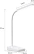 LED Desk Lamp, USB Powered Desk Light, White, Daylight White, with Smartphone Stand Included
